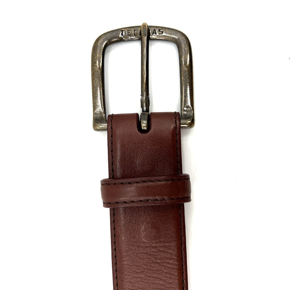 Tecovas Calfskin Leather Belt Men Sz 34 Bourbon Brown Belt Business Casual Work - Picture 5 of 9